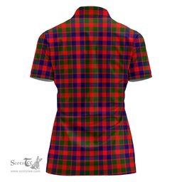 Scottish Gow Modern Clan Tartan Polo Shirt with Family Crest For Women, Women's Scottish Polo Shirt Scottish Plaid Tartan Plaid - ScotsTee - scotstee.com