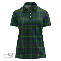 Scottish Hunter of Hunterston Clan Tartan Polo Shirt For Women, Women's Scottish Polo Shirt Scottish Plaid Tartan Plaid - ScotsTee - scotstee.com