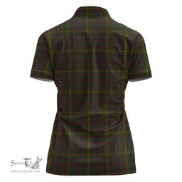 Scottish Hall Clan Tartan Polo Shirt For Women, Women's Scottish Polo Shirt Scottish Plaid Tartan Plaid - ScotsTee - scotstee.com