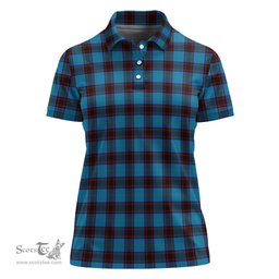 Scottish Home Ancient Clan Tartan Polo Shirt For Women, Women's Scottish Polo Shirt Scottish Plaid Tartan Plaid - ScotsTee - scotstee.com