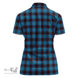 Scottish Home Ancient Clan Tartan Polo Shirt For Women, Women's Scottish Polo Shirt Scottish Plaid Tartan Plaid - ScotsTee - scotstee.com