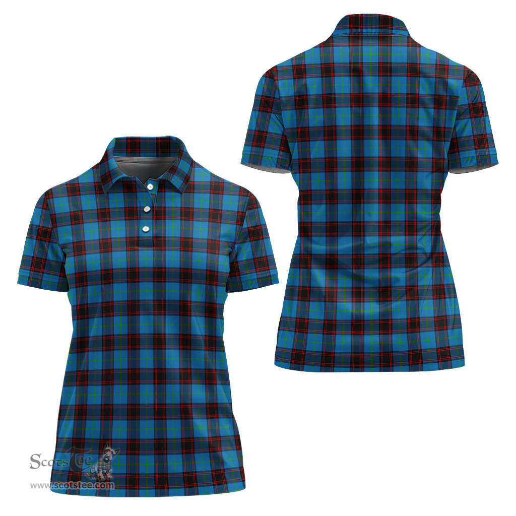 Scottish Home Ancient Clan Tartan Polo Shirt For Women, Women's Scottish Polo Shirt Scottish Plaid Tartan Plaid - ScotsTee - scotstee.com