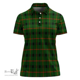 Scottish Kincaid Modern Clan Tartan Polo Shirt For Women, Women's Scottish Polo Shirt Scottish Plaid Tartan Plaid - ScotsTee - scotstee.com