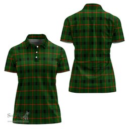 Scottish Kincaid Modern Clan Tartan Polo Shirt For Women, Women's Scottish Polo Shirt Scottish Plaid Tartan Plaid - ScotsTee - scotstee.com