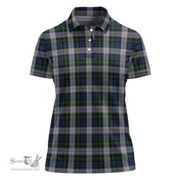 Scottish Gordon Dress Clan Tartan Polo Shirt For Women, Women's Scottish Polo Shirt Scottish Plaid Tartan Plaid - ScotsTee - scotstee.com