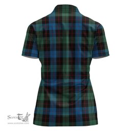 Scottish Guthrie Clan Tartan Polo Shirt with Family Crest For Women, Women's Scottish Polo Shirt Scottish Plaid Tartan Plaid - ScotsTee - scotstee.com