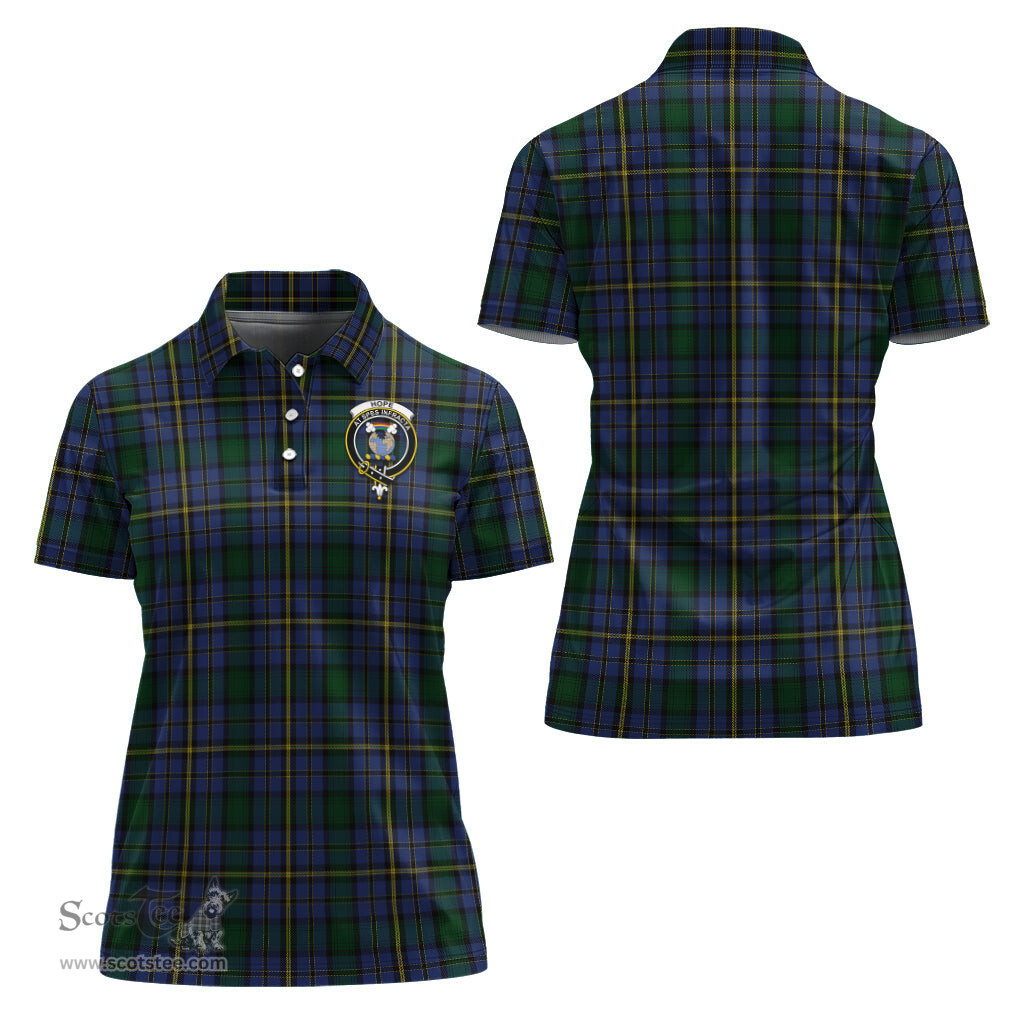 Scottish Hope Clan Originaux Clan Tartan Polo Shirt with Family Crest For Women, Women's Scottish Polo Shirt Scottish Plaid Tartan Plaid - ScotsTee - scotstee.com