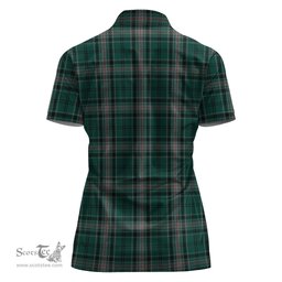 Scottish Kelly of Sleat Hunting Clan Tartan Polo Shirt For Women, Women's Scottish Polo Shirt Scottish Plaid Tartan Plaid - ScotsTee - scotstee.com