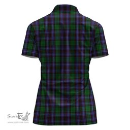 Scottish Hunter of Peebleshire Clan Tartan Polo Shirt For Women, Women's Scottish Polo Shirt Scottish Plaid Tartan Plaid - ScotsTee - scotstee.com