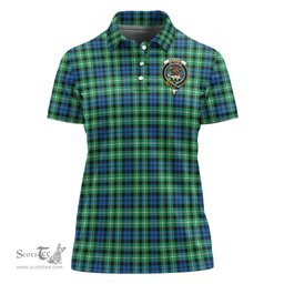 Scottish Graham of Montrose Ancient Clan Tartan Polo Shirt with Family Crest For Women, Women's Scottish Polo Shirt Scottish Plaid Tartan Plaid - ScotsTee - scotstee.com