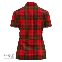 Scottish Heron Clan Tartan Polo Shirt with Family Crest For Women, Women's Scottish Polo Shirt Scottish Plaid Tartan Plaid - ScotsTee - scotstee.com