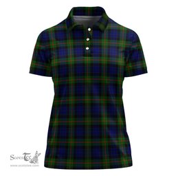 Scottish Jamieson Clan Tartan Polo Shirt For Women, Women's Scottish Polo Shirt Scottish Plaid Tartan Plaid - ScotsTee - scotstee.com