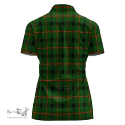 Scottish Kincaid Modern Clan Tartan Polo Shirt with Family Crest For Women, Women's Scottish Polo Shirt Scottish Plaid Tartan Plaid - ScotsTee - scotstee.com