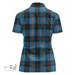 Scottish Horsburgh Clan Tartan Polo Shirt with Family Crest For Women, Women's Scottish Polo Shirt Scottish Plaid Tartan Plaid - ScotsTee - scotstee.com