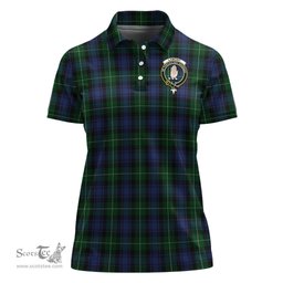 Scottish Lamont #2 Clan Tartan Polo Shirt with Family Crest For Women, Women's Scottish Polo Shirt Scottish Plaid Tartan Plaid - ScotsTee - scotstee.com