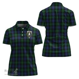 Scottish Lamont #2 Clan Tartan Polo Shirt with Family Crest For Women, Women's Scottish Polo Shirt Scottish Plaid Tartan Plaid - ScotsTee - scotstee.com