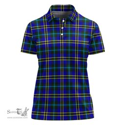 Scottish Hope Modern Clan Tartan Polo Shirt For Women, Women's Scottish Polo Shirt Scottish Plaid Tartan Plaid - ScotsTee - scotstee.com