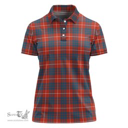 Scottish Hamilton Ancient Clan Tartan Polo Shirt For Women, Women's Scottish Polo Shirt Scottish Plaid Tartan Plaid - ScotsTee - scotstee.com