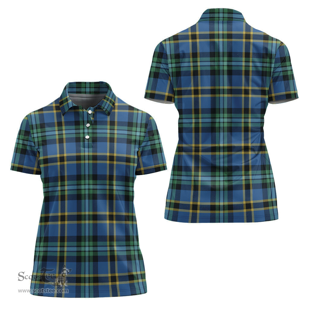 Scottish Hope Ancient Clan Tartan Polo Shirt For Women, Women's Scottish Polo Shirt Scottish Plaid Tartan Plaid - ScotsTee - scotstee.com