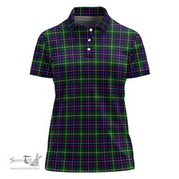Scottish Inglis Modern Clan Tartan Polo Shirt For Women, Women's Scottish Polo Shirt Scottish Plaid Tartan Plaid - ScotsTee - scotstee.com