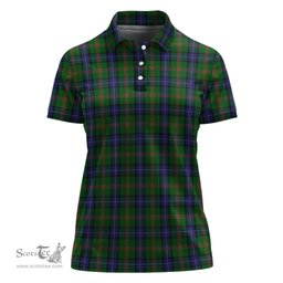 Scottish Jones Clan Tartan Polo Shirt For Women, Women's Scottish Polo Shirt Scottish Plaid Tartan Plaid - ScotsTee - scotstee.com