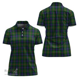 Scottish Jones Clan Tartan Polo Shirt For Women, Women's Scottish Polo Shirt Scottish Plaid Tartan Plaid - ScotsTee - scotstee.com