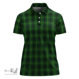 Scottish MacArthur Clan Tartan Polo Shirt For Women, Women's Scottish Polo Shirt Scottish Plaid Tartan Plaid - ScotsTee - scotstee.com
