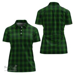 Scottish MacArthur Clan Tartan Polo Shirt For Women, Women's Scottish Polo Shirt Scottish Plaid Tartan Plaid - ScotsTee - scotstee.com
