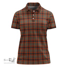 Scottish Innes Ancient Clan Tartan Polo Shirt For Women, Women's Scottish Polo Shirt Scottish Plaid Tartan Plaid - ScotsTee - scotstee.com