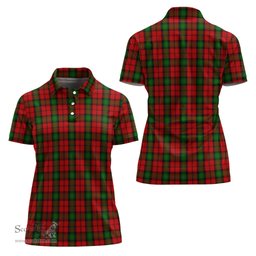 Scottish Kerr Clan Tartan Polo Shirt For Women, Women's Scottish Polo Shirt Scottish Plaid Tartan Plaid - ScotsTee - scotstee.com