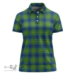 Scottish Johnstone-Johnston Ancient Clan Tartan Polo Shirt For Women, Women's Scottish Polo Shirt Scottish Plaid Tartan Plaid - ScotsTee - scotstee.com