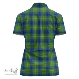 Scottish Johnstone-Johnston Ancient Clan Tartan Polo Shirt For Women, Women's Scottish Polo Shirt Scottish Plaid Tartan Plaid - ScotsTee - scotstee.com