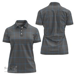 Scottish Gladstone Clan Tartan Polo Shirt For Women, Women's Scottish Polo Shirt Scottish Plaid Tartan Plaid - ScotsTee - scotstee.com