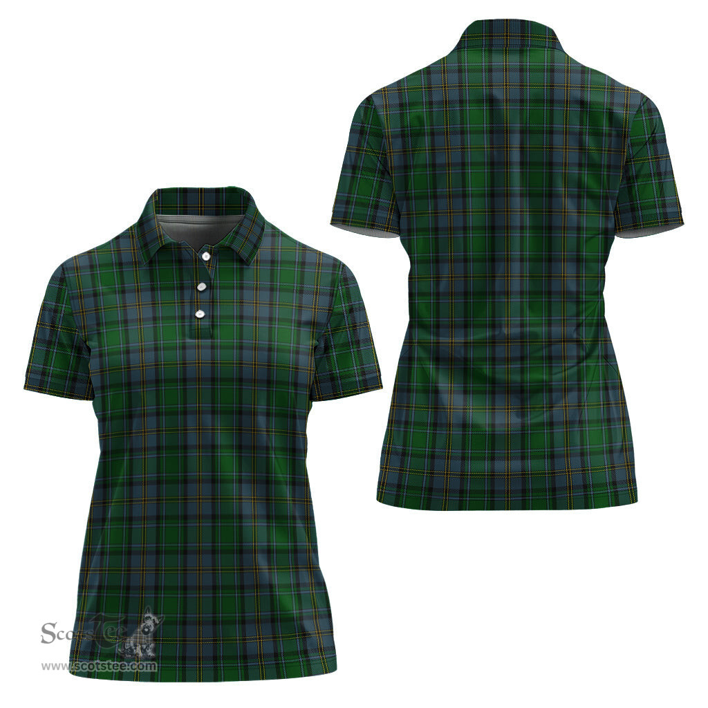 Scottish Hope Vere Clan Tartan Polo Shirt For Women, Women's Scottish Polo Shirt Scottish Plaid Tartan Plaid - ScotsTee - scotstee.com