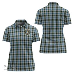 Scottish Henderson Dress Clan Tartan Polo Shirt with Family Crest For Women, Women's Scottish Polo Shirt Scottish Plaid Tartan Plaid - ScotsTee - scotstee.com