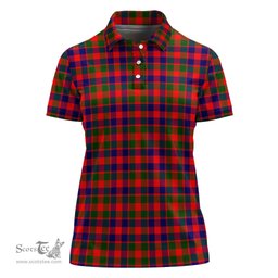 Scottish Gow Modern Clan Tartan Polo Shirt For Women, Women's Scottish Polo Shirt Scottish Plaid Tartan Plaid - ScotsTee - scotstee.com