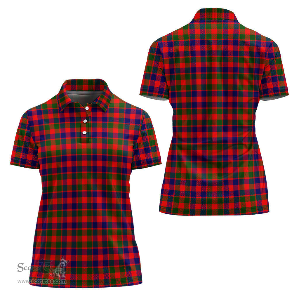 Scottish Gow Modern Clan Tartan Polo Shirt For Women, Women's Scottish Polo Shirt Scottish Plaid Tartan Plaid - ScotsTee - scotstee.com