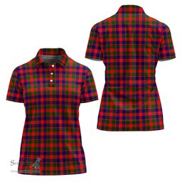 Scottish Gow Modern Clan Tartan Polo Shirt For Women, Women's Scottish Polo Shirt Scottish Plaid Tartan Plaid - ScotsTee - scotstee.com
