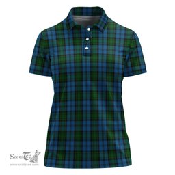 Scottish Kerr Hunting Clan Tartan Polo Shirt For Women, Women's Scottish Polo Shirt Scottish Plaid Tartan Plaid - ScotsTee - scotstee.com