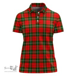 Scottish Lennox Modern Clan Tartan Polo Shirt For Women, Women's Scottish Polo Shirt Scottish Plaid Tartan Plaid - ScotsTee - scotstee.com