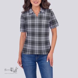 Scottish Glendinning Clan Tartan Polo Shirt For Women, Women's Scottish Polo Shirt Scottish Plaid Tartan Plaid - ScotsTee - scotstee.com
