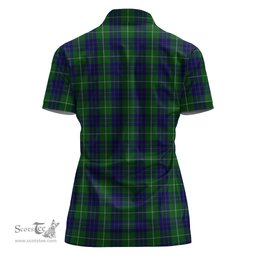 Scottish Hamilton Green Hunting Clan Tartan Polo Shirt For Women, Women's Scottish Polo Shirt Scottish Plaid Tartan Plaid - ScotsTee - scotstee.com