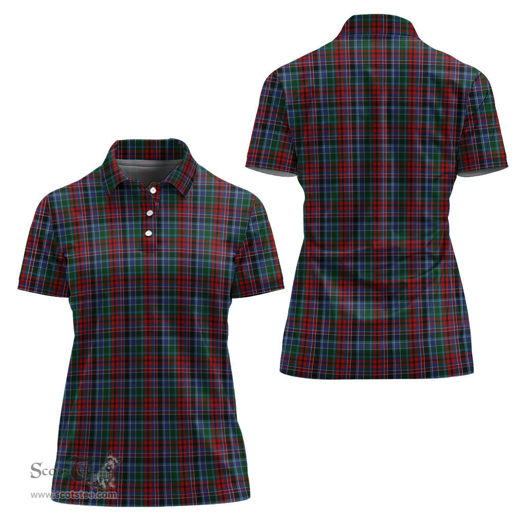 Scottish Gordon Red Clan Tartan Polo Shirt For Women, Women's Scottish Polo Shirt Scottish Plaid Tartan Plaid - ScotsTee - scotstee.com