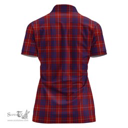 Scottish Hamilton Clan Tartan Polo Shirt For Women, Women's Scottish Polo Shirt Scottish Plaid Tartan Plaid - ScotsTee - scotstee.com