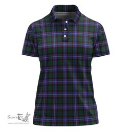 Scottish Guthrie Modern Clan Tartan Polo Shirt For Women, Women's Scottish Polo Shirt Scottish Plaid Tartan Plaid - ScotsTee - scotstee.com