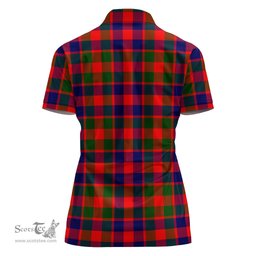 Scottish Gow of Skeoch Clan Tartan Polo Shirt with Family Crest For Women, Women's Scottish Polo Shirt Scottish Plaid Tartan Plaid - ScotsTee - scotstee.com