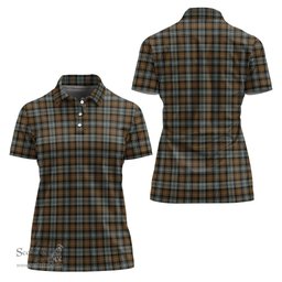 Scottish Gordon Weathered Clan Tartan Polo Shirt For Women, Women's Scottish Polo Shirt Scottish Plaid Tartan Plaid - ScotsTee - scotstee.com