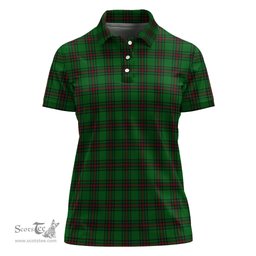 Scottish Ged Clan Tartan Polo Shirt For Women, Women's Scottish Polo Shirt Scottish Plaid Tartan Plaid - ScotsTee - scotstee.com