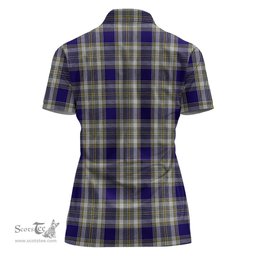 Scottish Livingston Dress Clan Tartan Polo Shirt For Women, Women's Scottish Polo Shirt Scottish Plaid Tartan Plaid - ScotsTee - scotstee.com