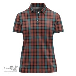 Scottish Hannay Dress Clan Tartan Polo Shirt For Women, Women's Scottish Polo Shirt Scottish Plaid Tartan Plaid - ScotsTee - scotstee.com